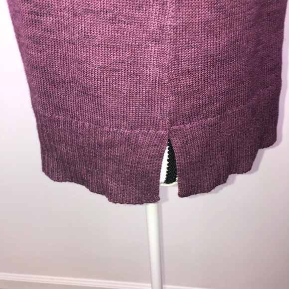 American Eagle Ombre Criss Cross Lace Up Sweater Size Medium Color Purple - Picture 4 of 8